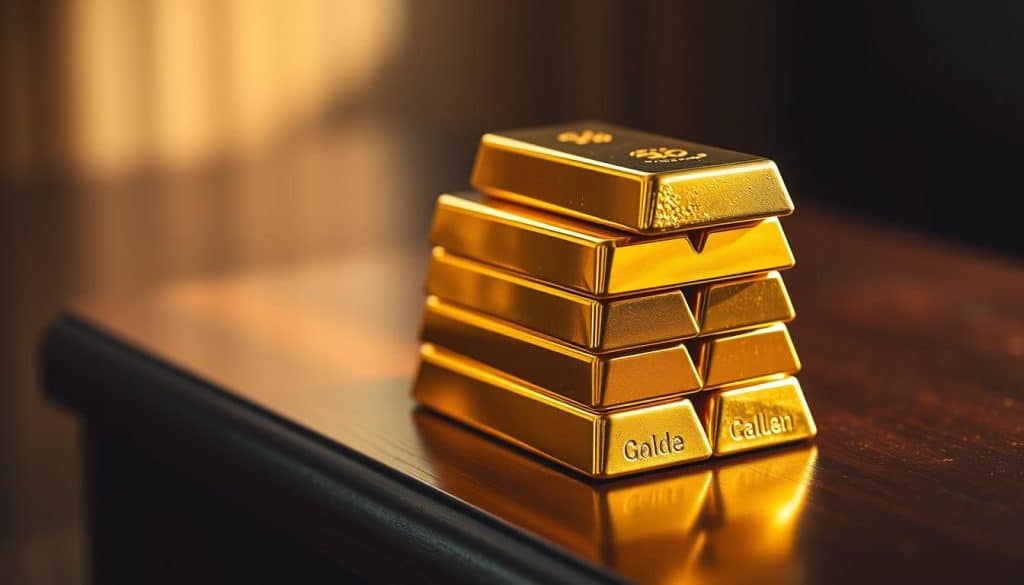Goldbarren auf Rechnung