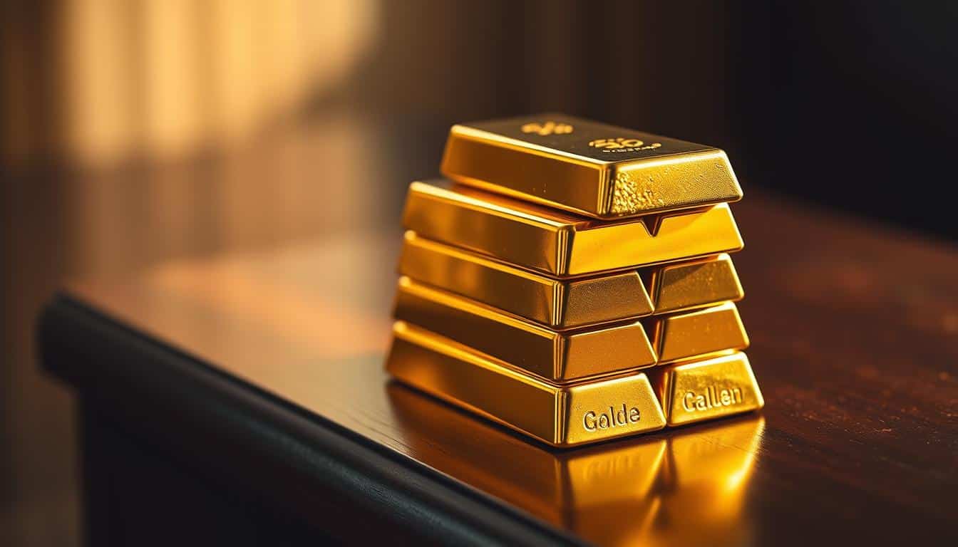 Goldbarren auf Rechnung