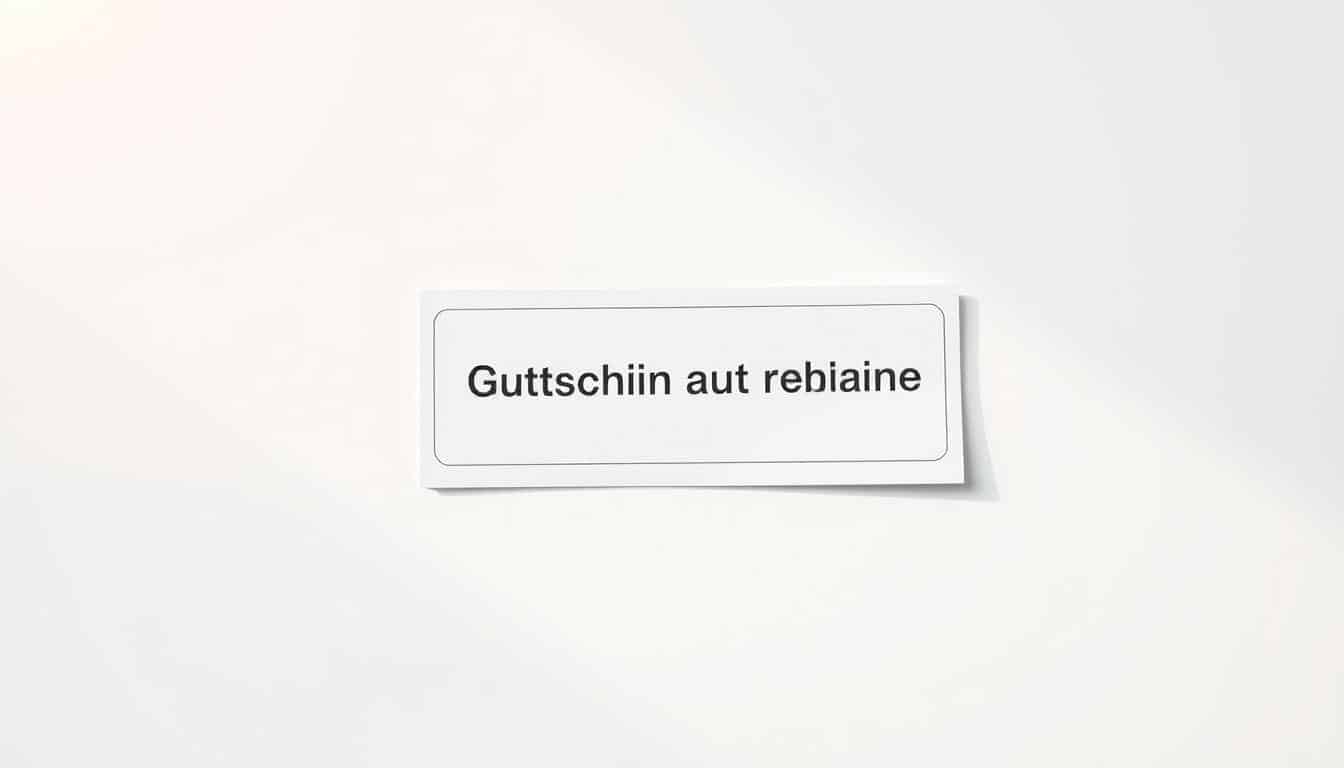 Gutschein auf Rechnung