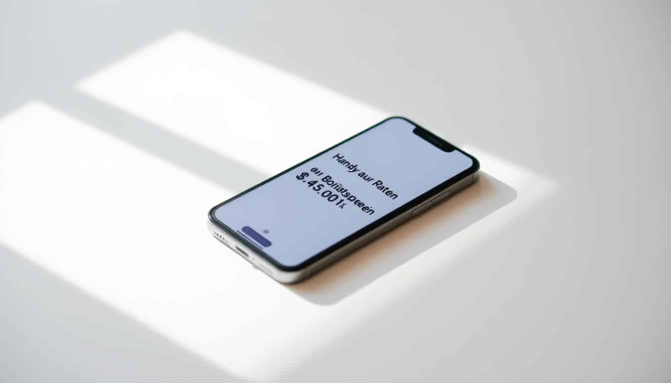 Handy auf Raten kaufen ohne Bonitätsprüfung