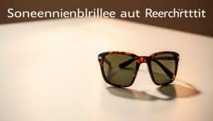 Sonnenbrille auf Rechnung