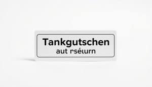 Tankgutschein auf Rechnung