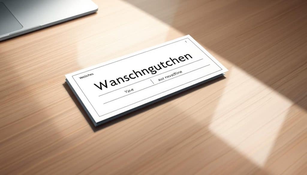 Wunschgutschein auf Rechnung