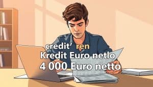 Wie viel Kredit bekomme ich bei 4000 Euro netto?