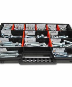 130 tlg Zylinderschrauben Sortiment M8 // 10mm-55mm Schrauben Set Schraubenbox DIN 912/ISO4762 Bolzen Vollgewindeschrauben Maschinenschrauben Gewindeschrauben Zylinderkopfschrauben