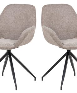 2er Set Drehstuhl Hudson Esszimmerstuhl Küchenstuhl Lounge Sessel Polsterstuhl