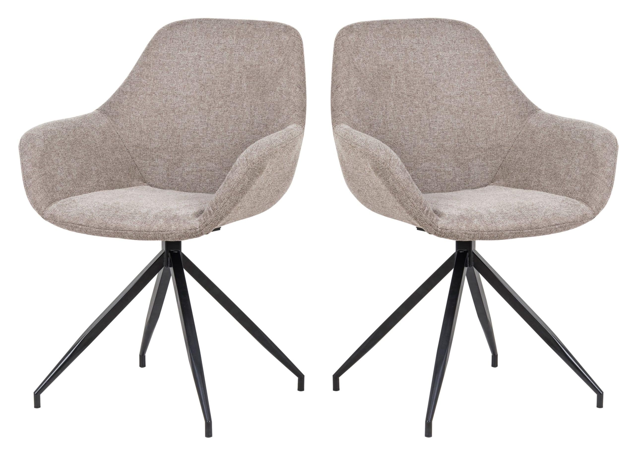 2er Set Drehstuhl Hudson Esszimmerstuhl Küchenstuhl Lounge Sessel Polsterstuhl