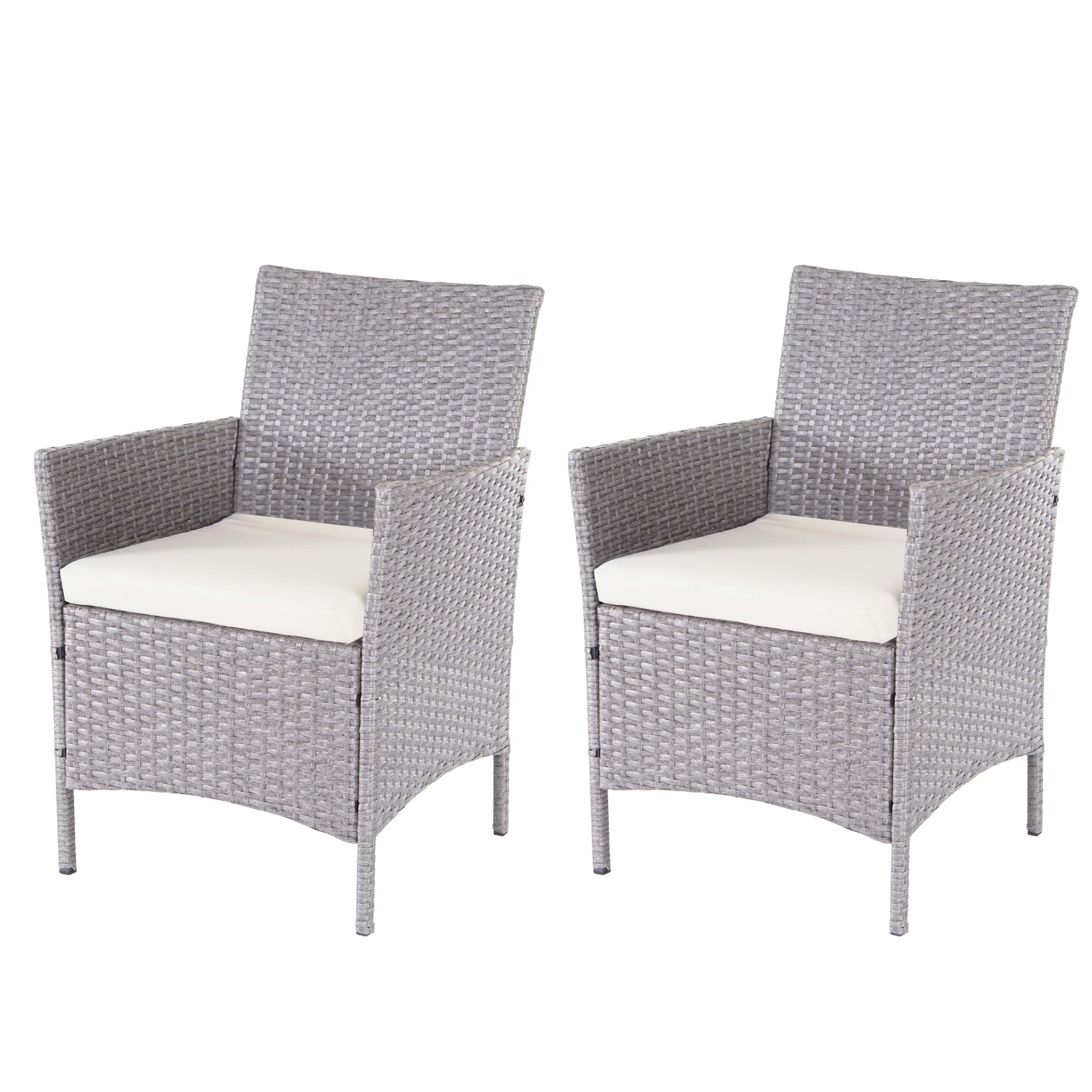 2er-Set Poly-Rattan Gartensessel Hamar
