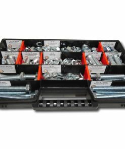 400 tlg Sechskantschrauben Sortiment mit Muttern Unterlegscheiben Federringen M8 // 12mm-70mm Schrauben Set