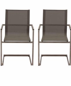 4x Gartensessel Freischwinger Gartenstuhl Metall Campingstuhl Hochlehner Set