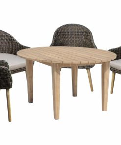 5tlg. Polyrattan Tischgruppe Garten Sitzgruppe Lounge Set Möbel Sitzgarnitur