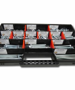 700 tlg Sechskantschrauben Sortiment mit Muttern Unterlegscheiben Federringen M5 // 12mm-80mm Schrauben Set