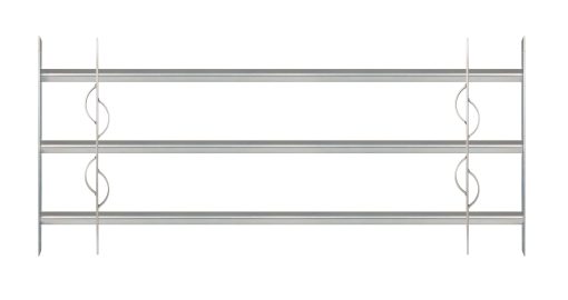 Alberts Fenstergitter Secorino Style 1000 - 1500 x 450 mm Ausziehgitter