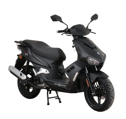 Alpha Motors Mofaroller Mustang FI 50 ccm 25 kmh EURO 5 mattschwarz