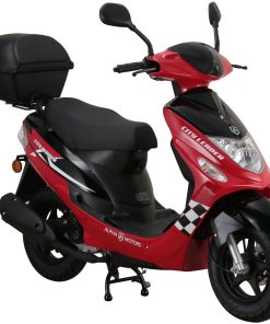 Alpha Motors Motorroller CityLeader 50 ccm 45 kmh EURO 5 rot inkl. Topcase