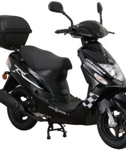 Alpha Motors Motorroller CityLeader 50 ccm 45 kmh EURO 5 schwarz inkl. Topcase