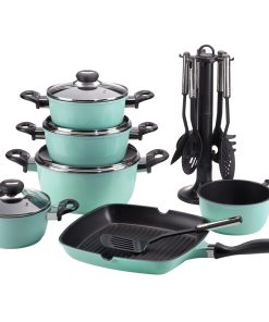 Aluguss- Set 17 tlg. mint