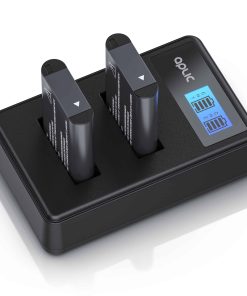Aplic Akkuladegerät Set inkl. 2 Akkus - Kamera Batterieladegerät - Ladegerät geeignet für Sony NP-BX1 - 1000 mAh