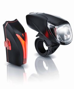 Aplic LED Akku Fahrradlbeleuchtung mit Front & Rücklicht StvZO zugelassenes Fahrradlampen