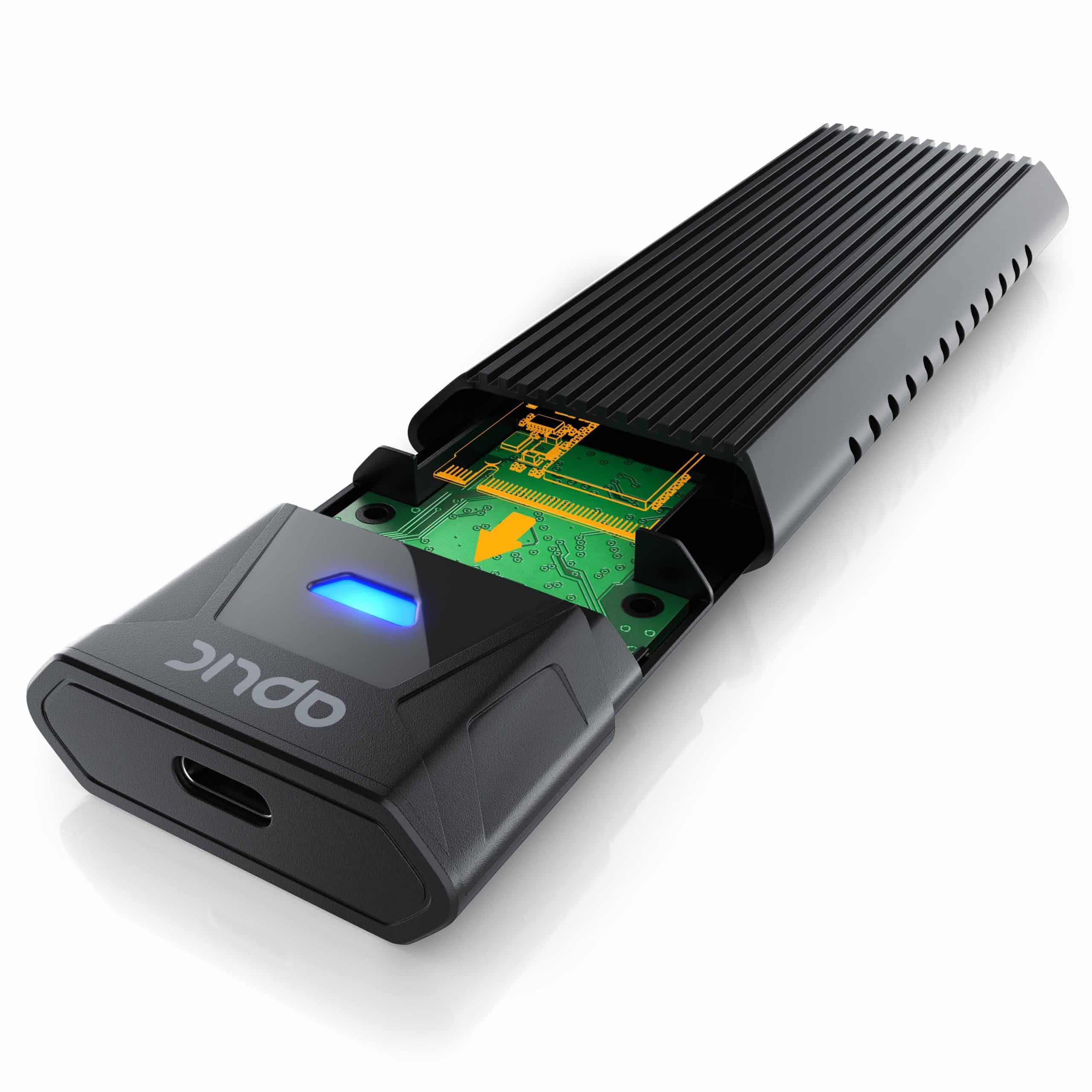 Aplic M.2 NVMe Gehäuse USB 3.2 Gen 2 auf PCIe 3.0 und SATA kompatibel mit 2230