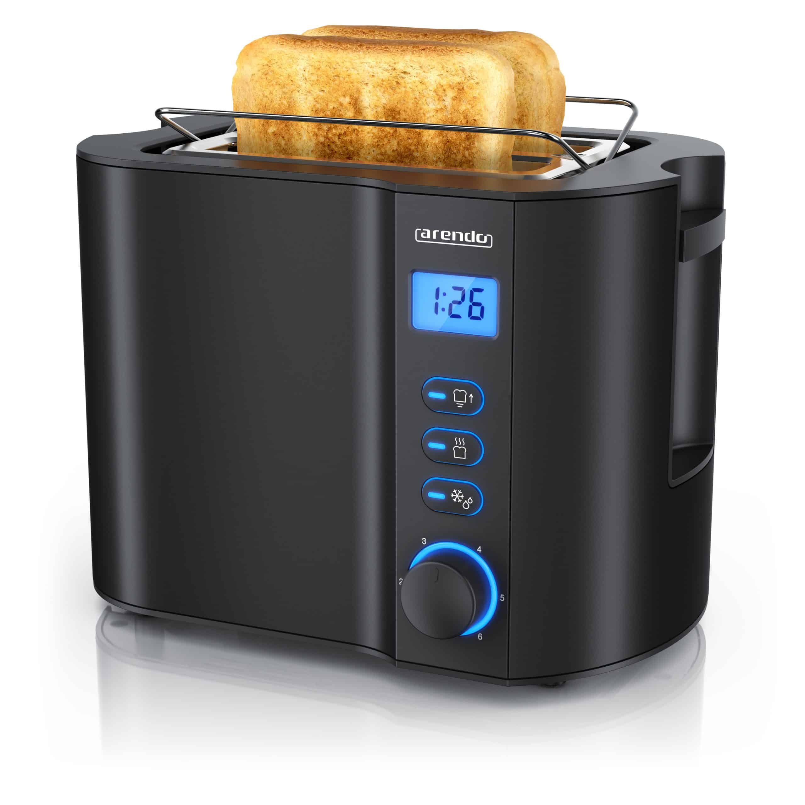 Arendo 2-Scheiben Toaster mit 6 Bräunungsstufen