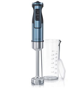 Arendo Edelstahl Stabmixer 1000 Watt - vierflügeliges Messer - Handmixer - Pürierstab - stufenlose Geschwindigkeitsregelung - Turbotaste