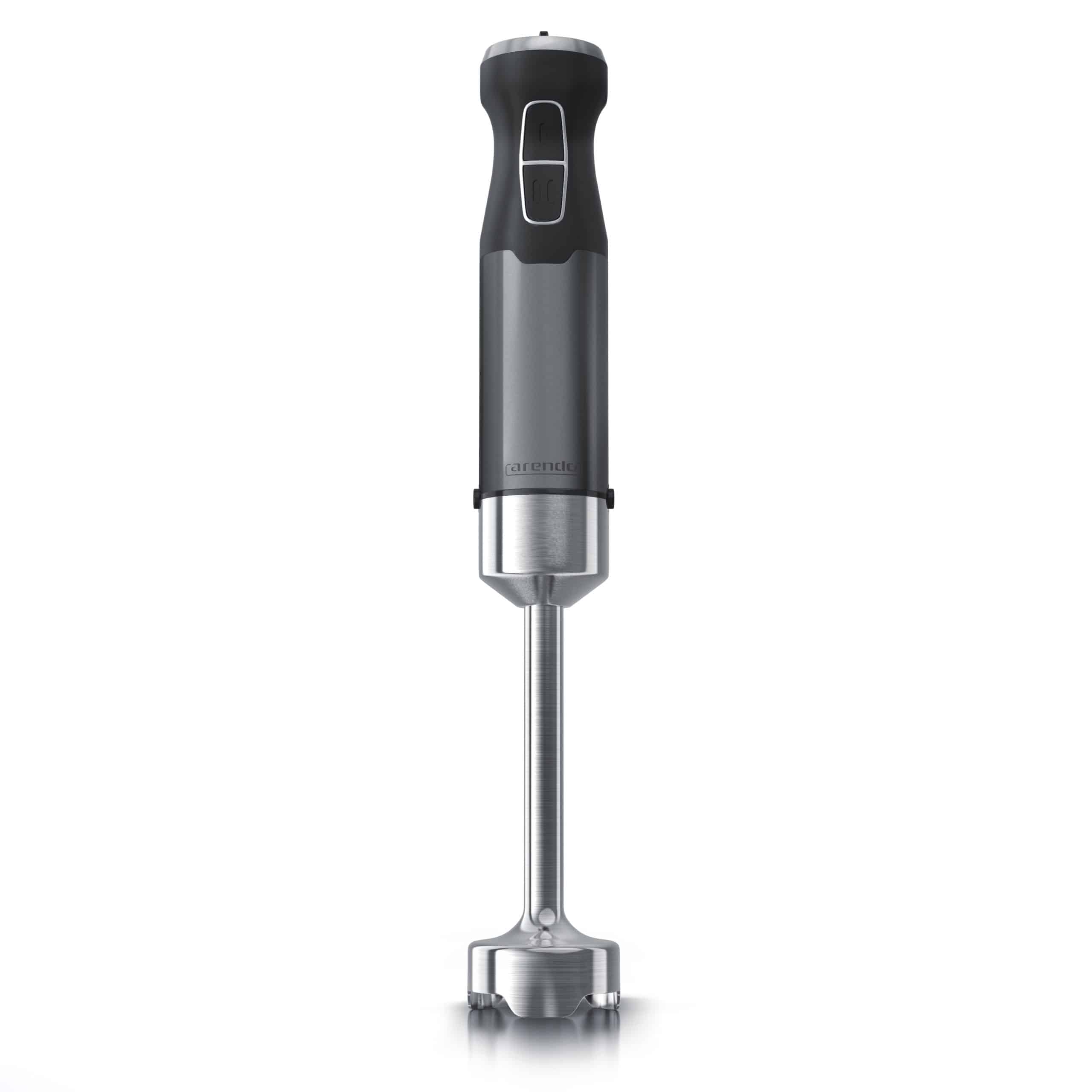 Arendo Edelstahl Stabmixer in grau Handmixer - Pürierstab - stufenlose Regelung
