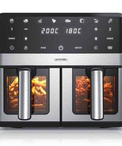 Arendo HeiBluftfritteuse XXL Doppelkammer Airfryer