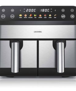 Arendo HeiBluftfritteuse XXL Doppelkammer Airfryer SL