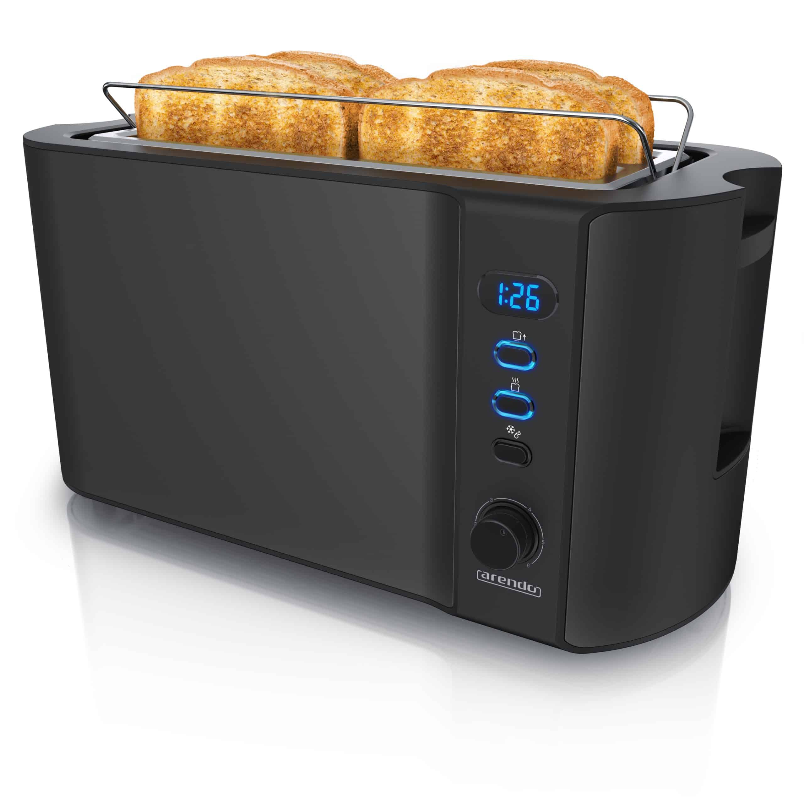 Arendo Langschlitz 4 Scheiben Toaster Frukost