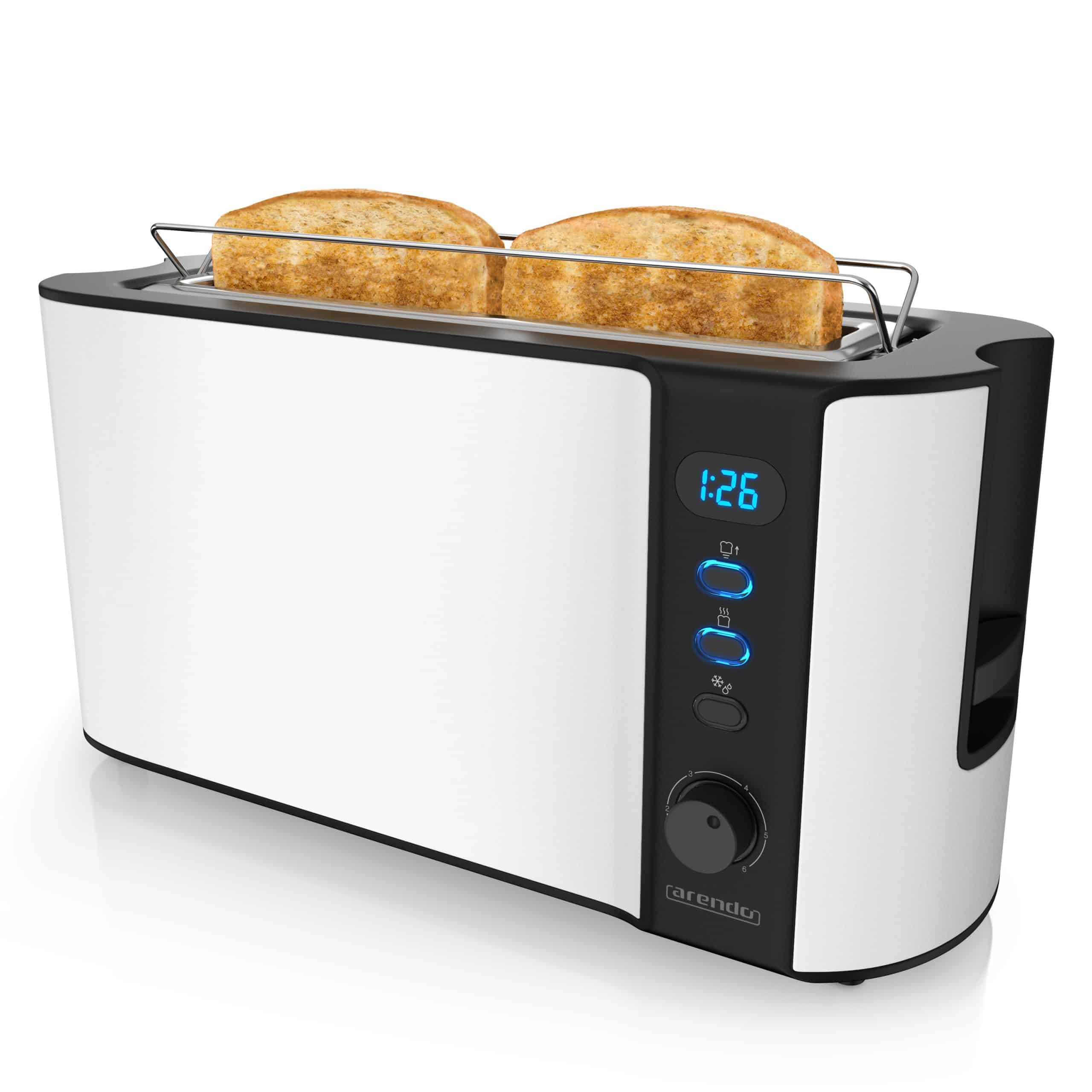 Arendo Langschlitz Toaster für 2 Scheiben