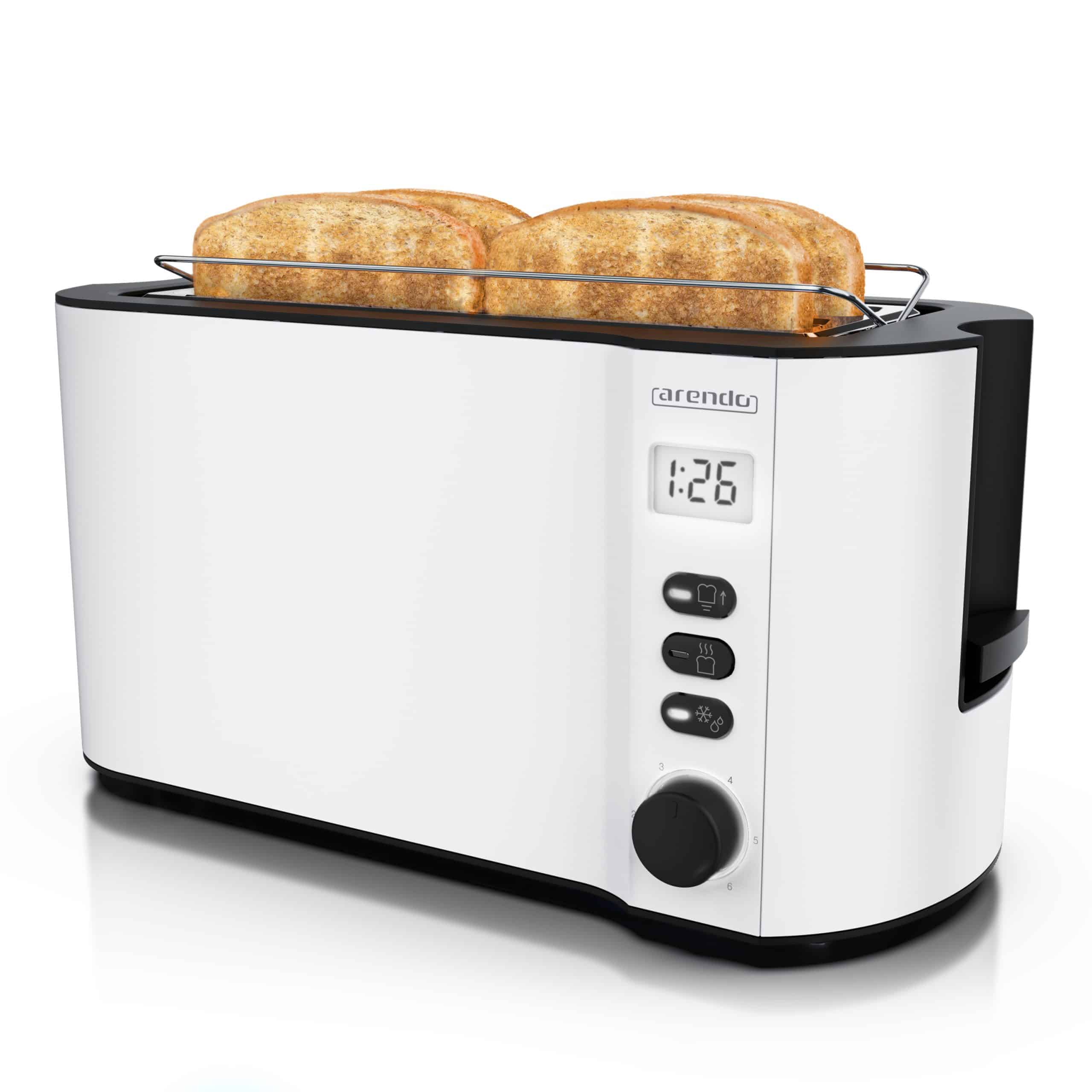 Arendo Langschlitz-Toaster für 4 Scheiben