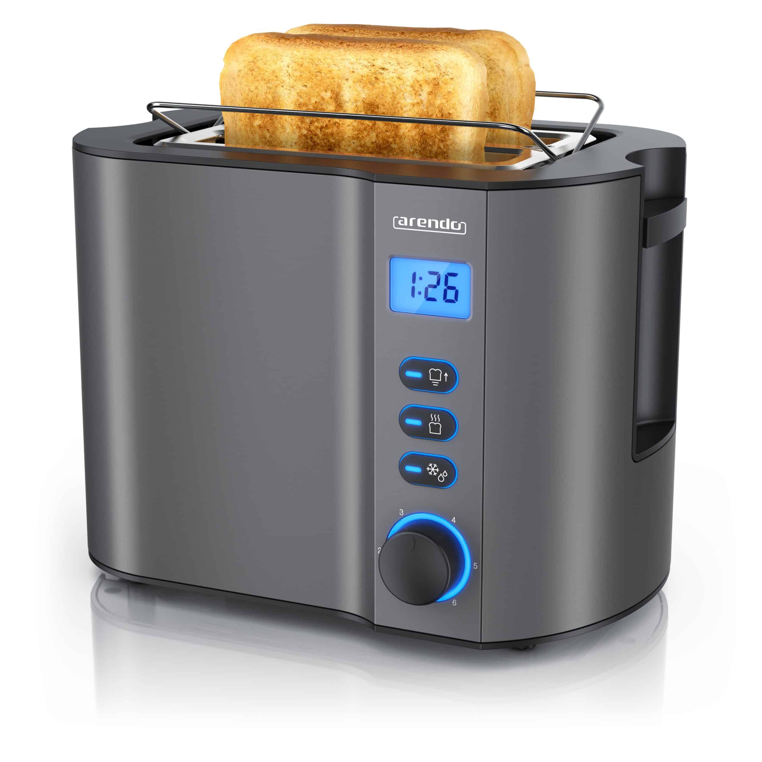 Arendo MANHA Toaster mit Restzeitanzeige