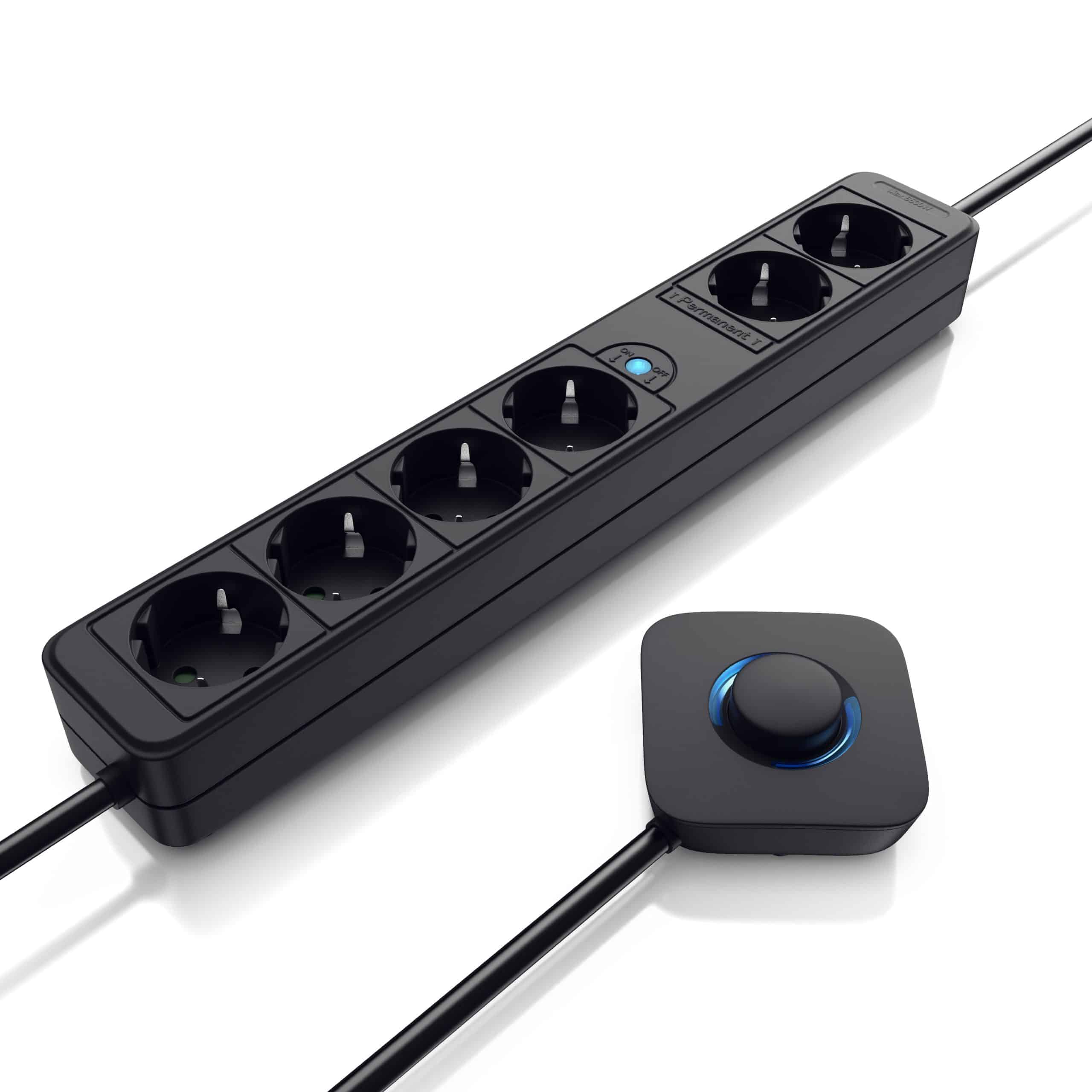 Arendo Steckdosenleiste Mehrfachsteckdose Steckerleiste 3500W