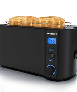 Arendo Toaster Edelstahl Langschlitz 4 Scheiben