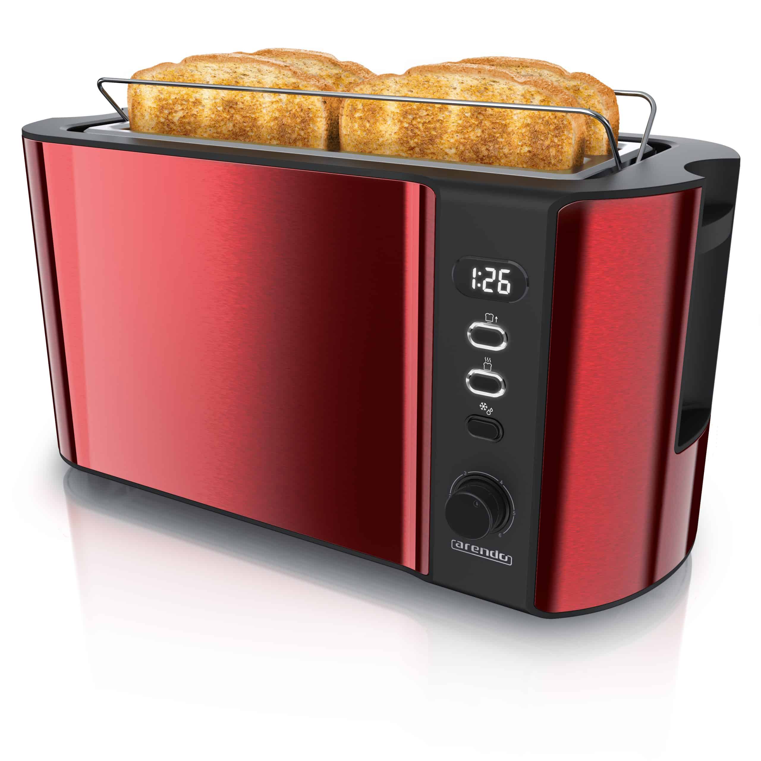 Arendo Toaster Langschlitz mit Display