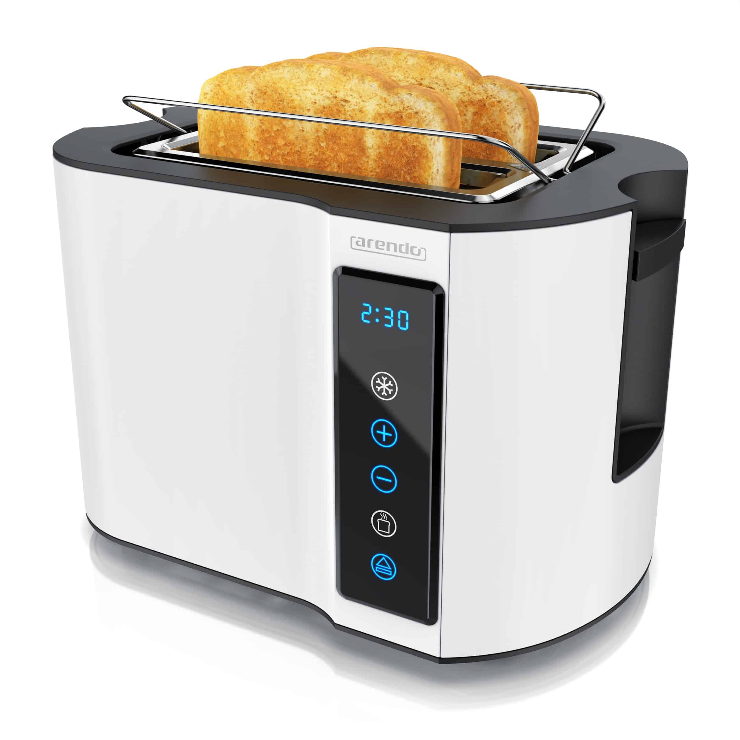 Arendo Toaster Wärmeisoliertes Doppelwandgehäuse