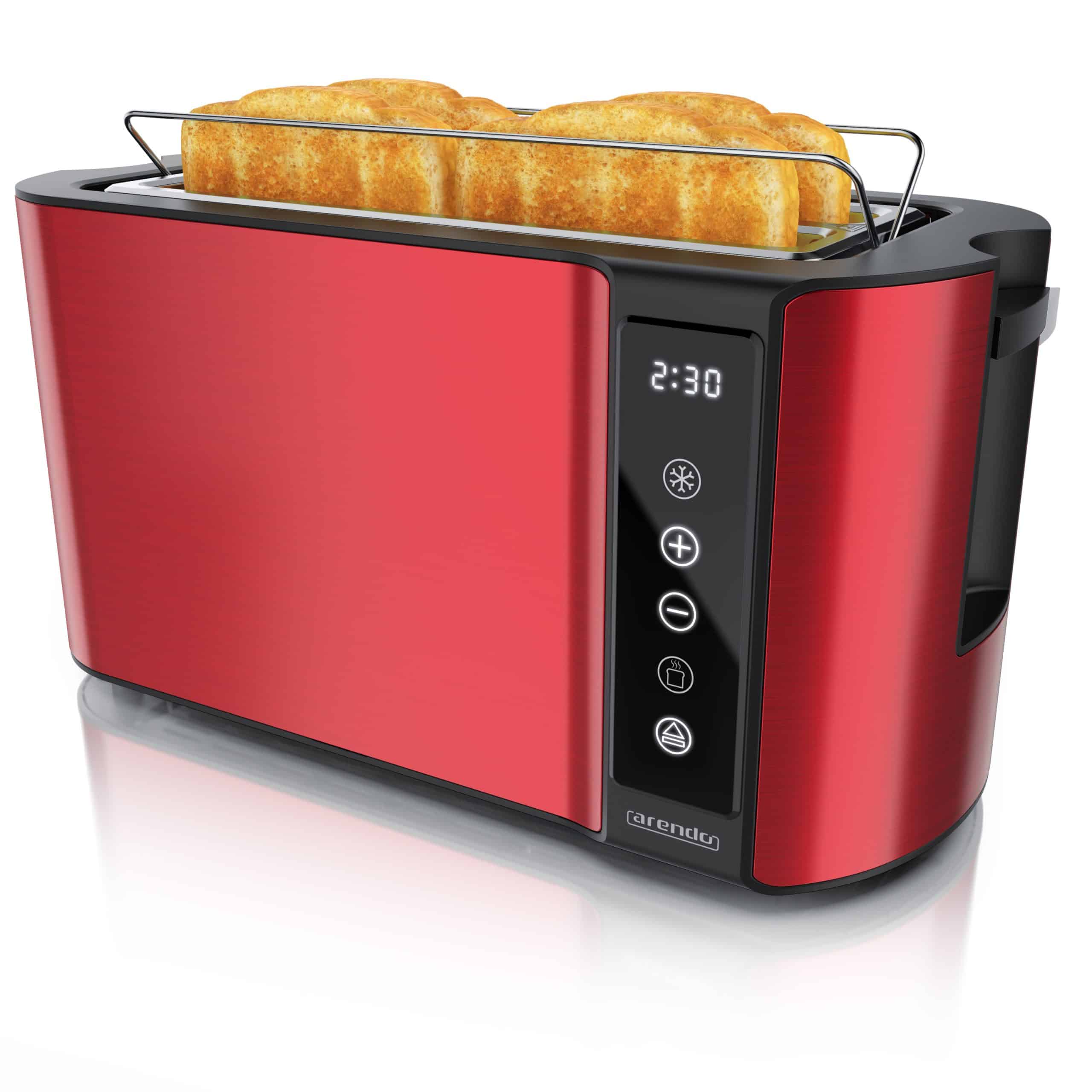 Arendo Toaster Wärmeisoliertes Doppelwandgehäuse