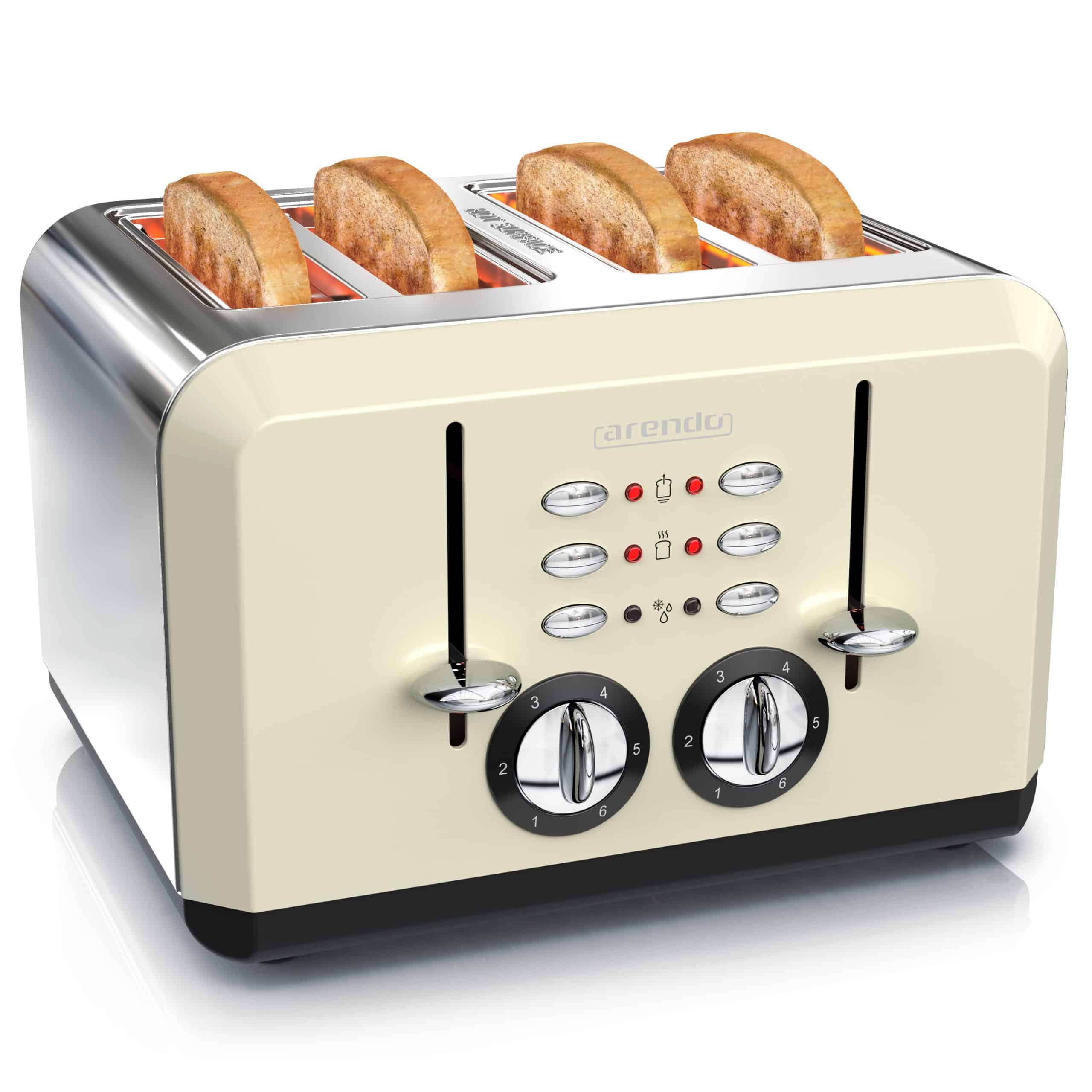Arendo Toaster für 4 Scheiben