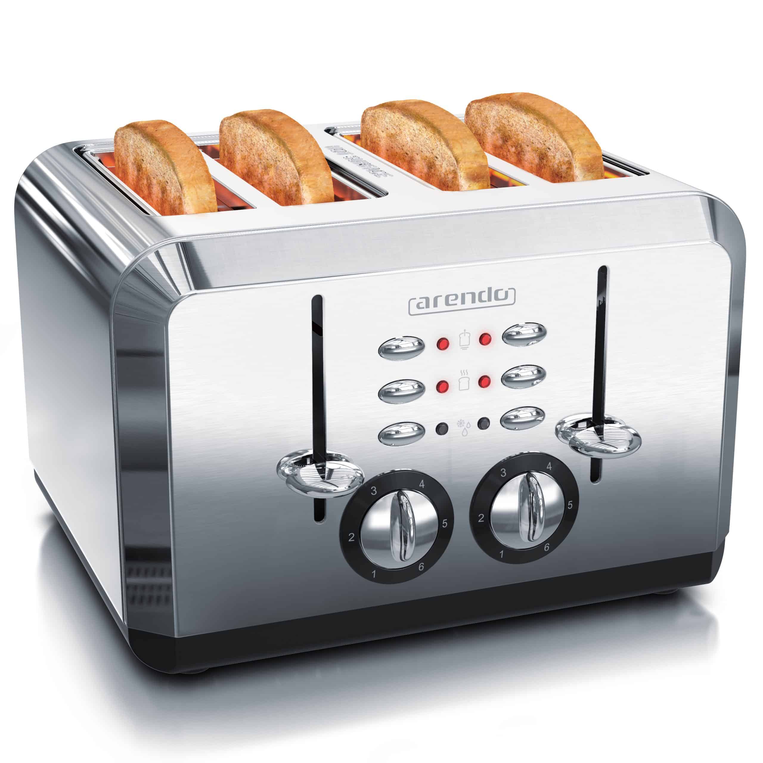 Arendo Toaster für 4 Scheiben
