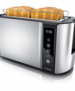 Arendo Toaster für 4 Scheiben Langschlitz 1500 W