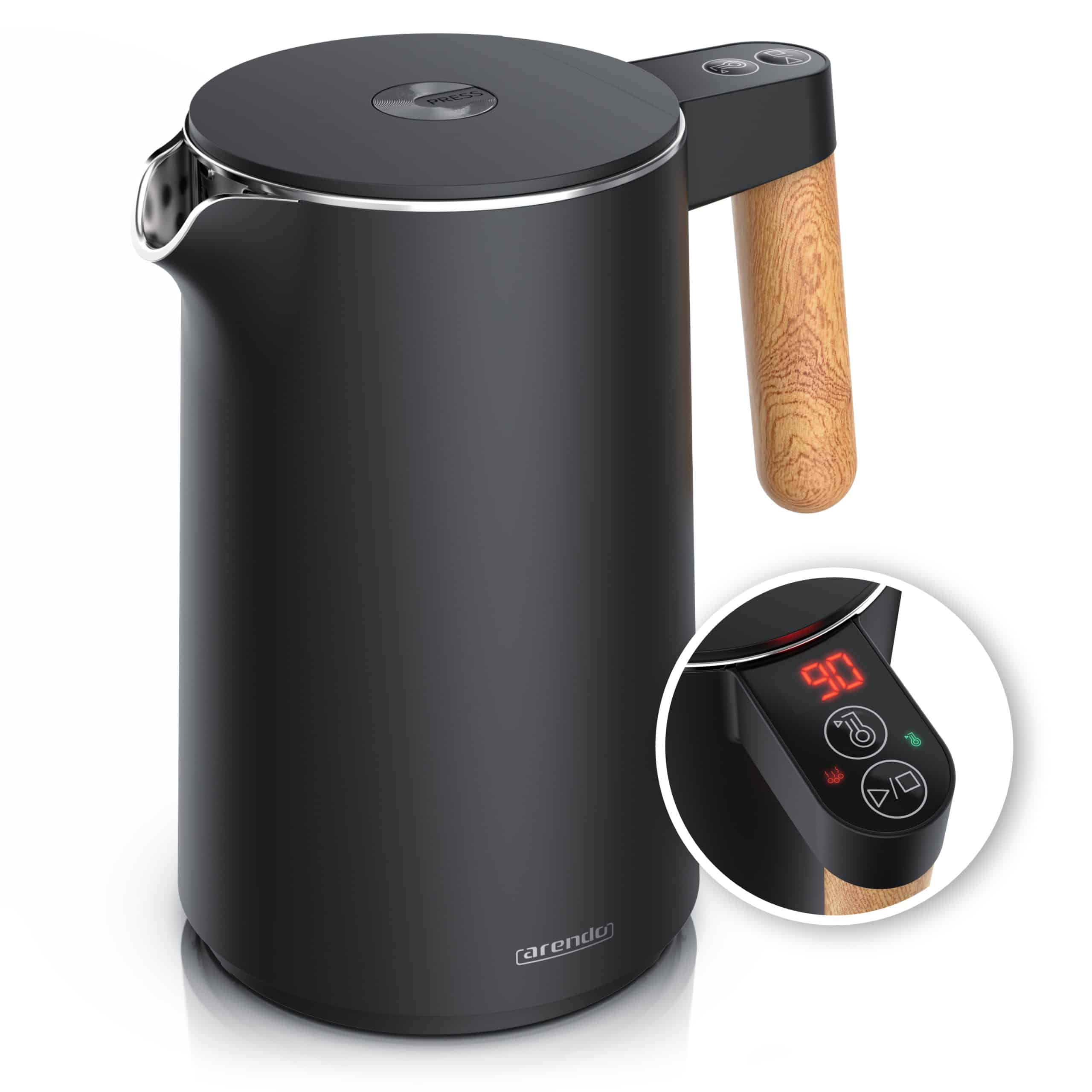 Arendo Wasserkocher Edelstahl