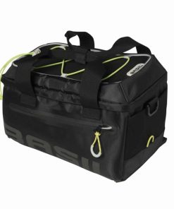 BASIL Gepäckträgertasche "Miles" - schwarz/lime