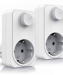 BEARWARE 2x Drehdimmer Steckdosendimmer mit Drehregler