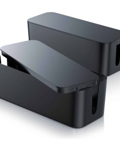 BEARWARE Kabelbox mit Gummifüßen - Kabelmanagement / dezente Optik / Ladebox