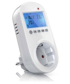 BEARWARE Steckdosen Thermostat für Heiz & Klimageräte Individuell programmierbar / LCD-Display