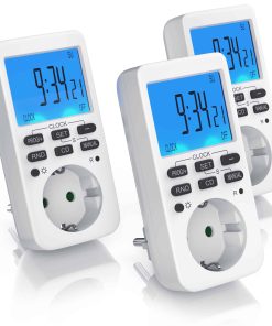 BEARWARE Zeitschaltuhr programmierbar mit LCD Display Steckdosen Timer / max 3680W