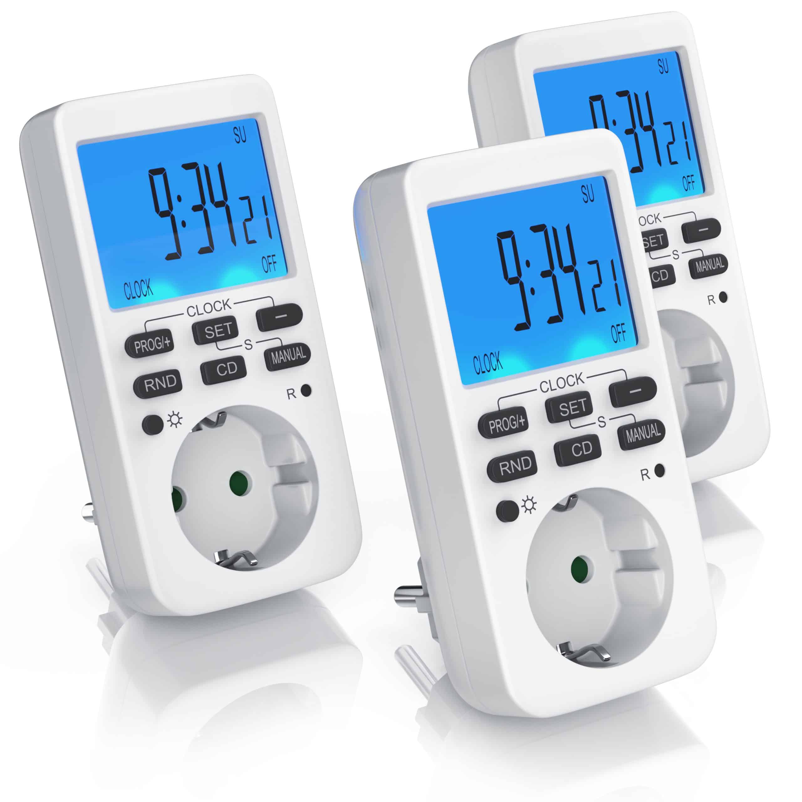 BEARWARE Zeitschaltuhr programmierbar mit LCD Display Steckdosen Timer / max 3680W