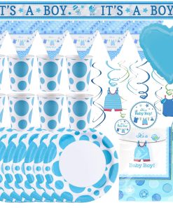Babyparty-Set - It's a Boy (47-teilig) Es ist ein Junge Babypinkeln Gender Reveal Party
