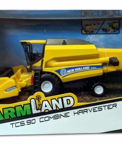 Bburago 18-31721 - New Holland - Mähdrescher TC5.90 für Getreide (gelb) Spielzeugmähdrescher Modell